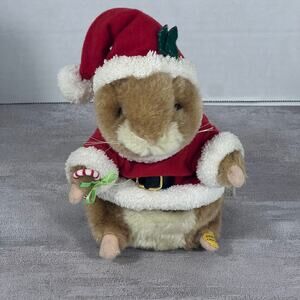 VTG Gemmy Kringle Singing & Dancing Santa Hamster We Wish You A Merry Christmas